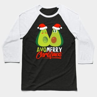 Funny Avocado Christmas - Avo Merry Christmas Baseball T-Shirt